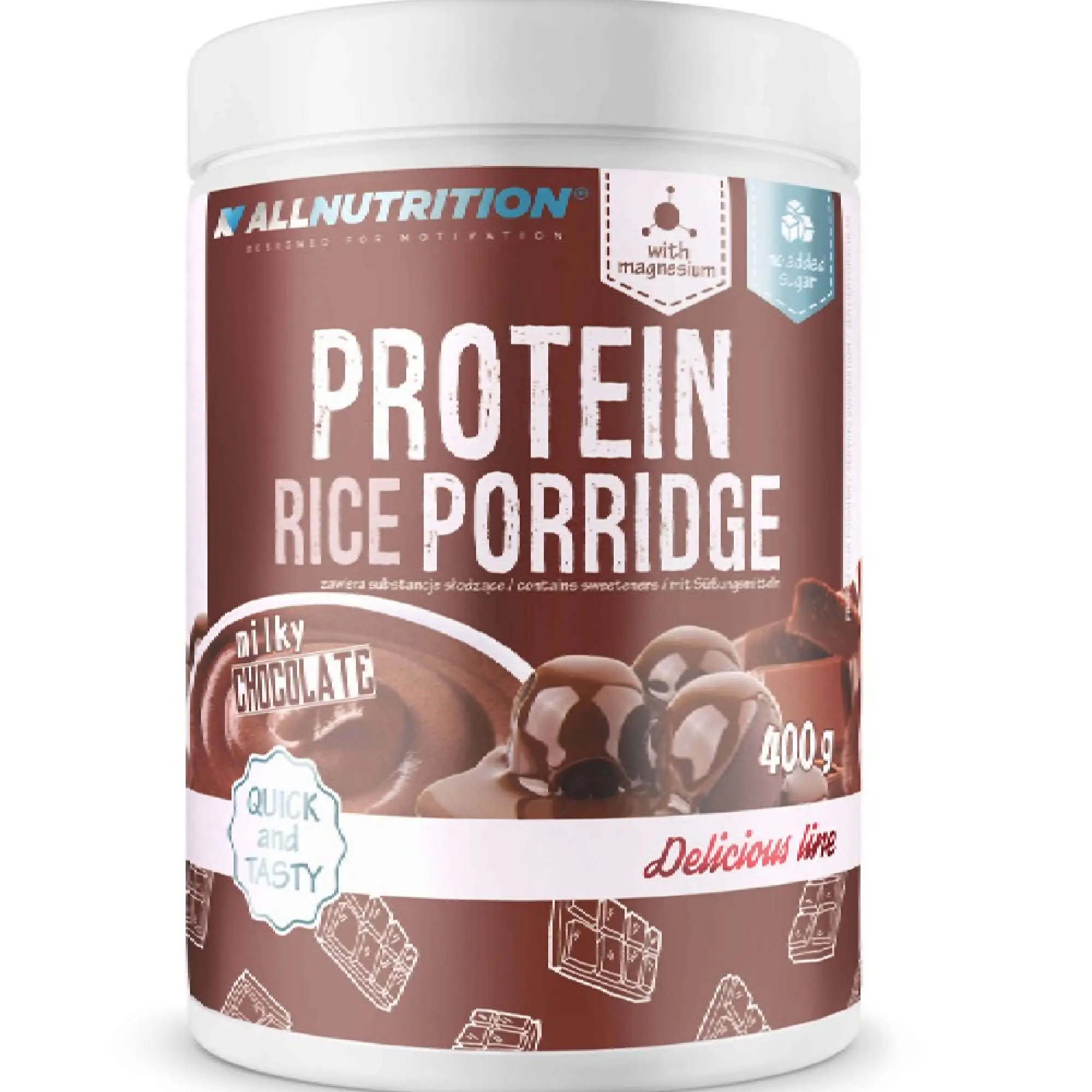 Allnutrition Protein Rice Porridge Chocolate, czekoladowy, 400 g zdjęcie