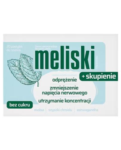 Meliski +Skupienie, 20 pastylek zdjęcie