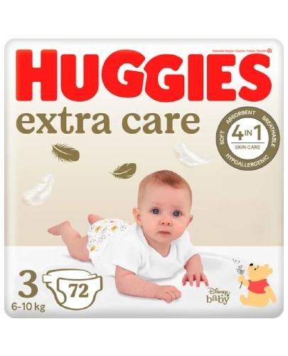 Huggies Extra Care 3 Pieluchy 6-10 kg, 72 sztuki zdjęcie