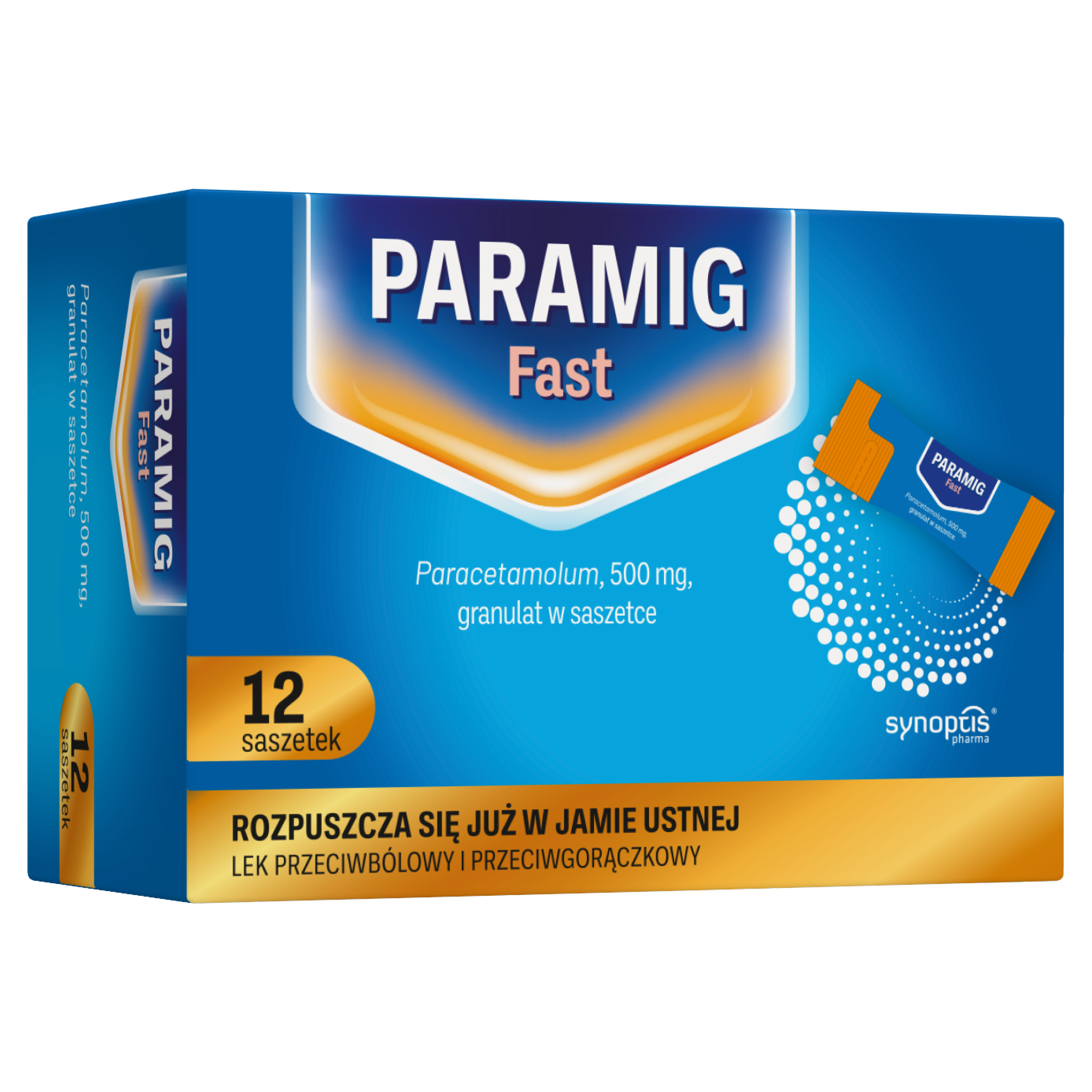 Paramig Fast 500 mg 12 saszetek zdjęcie