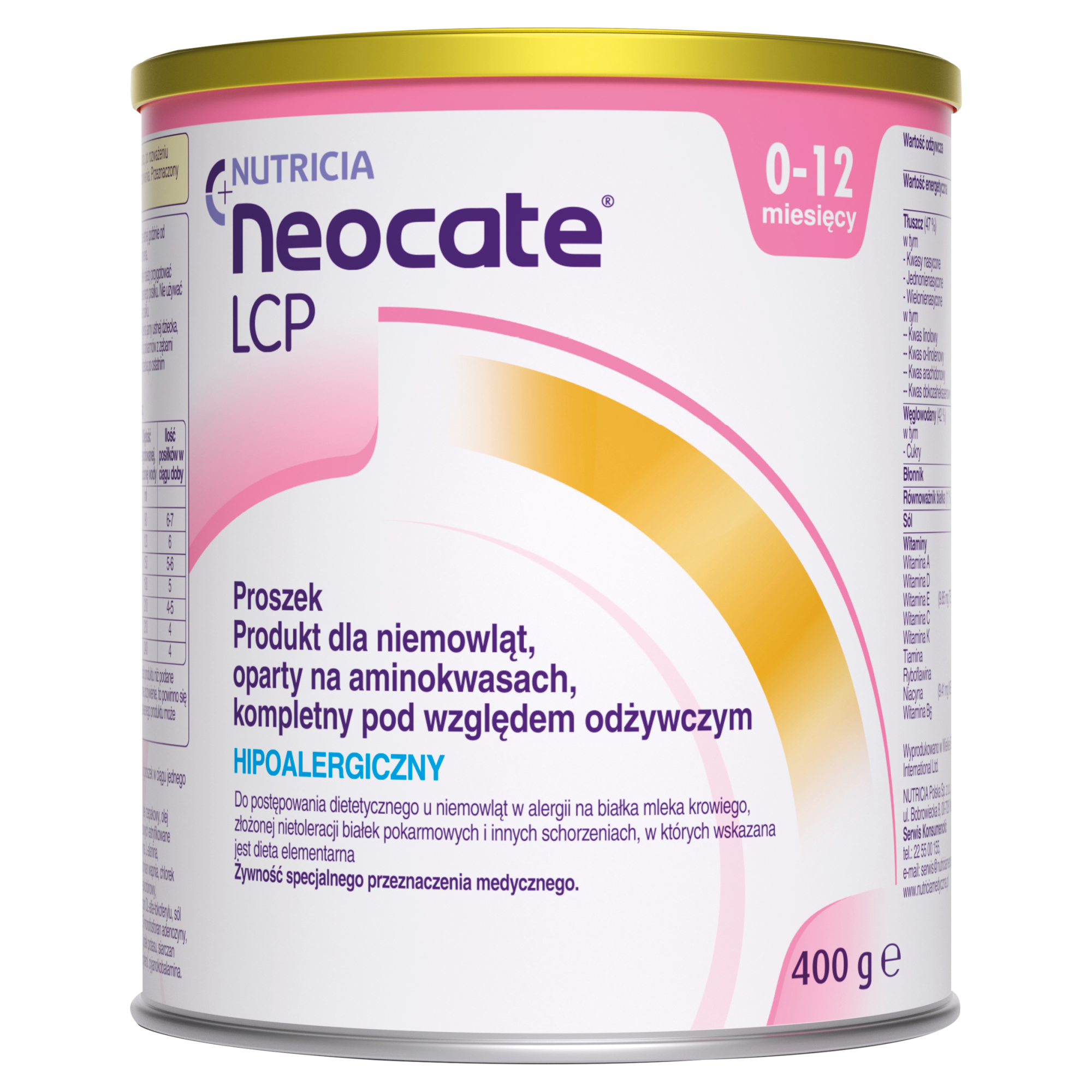 Neocate LCP proszek 400 g zdjęcie
