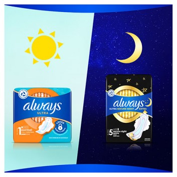 Always Ultra Normal 1 Podpaski ze skrzydełkami, 10 sztuk