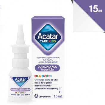 Acatar Care Kids aerozol do nosa 0,25 mg/ml 15 ml