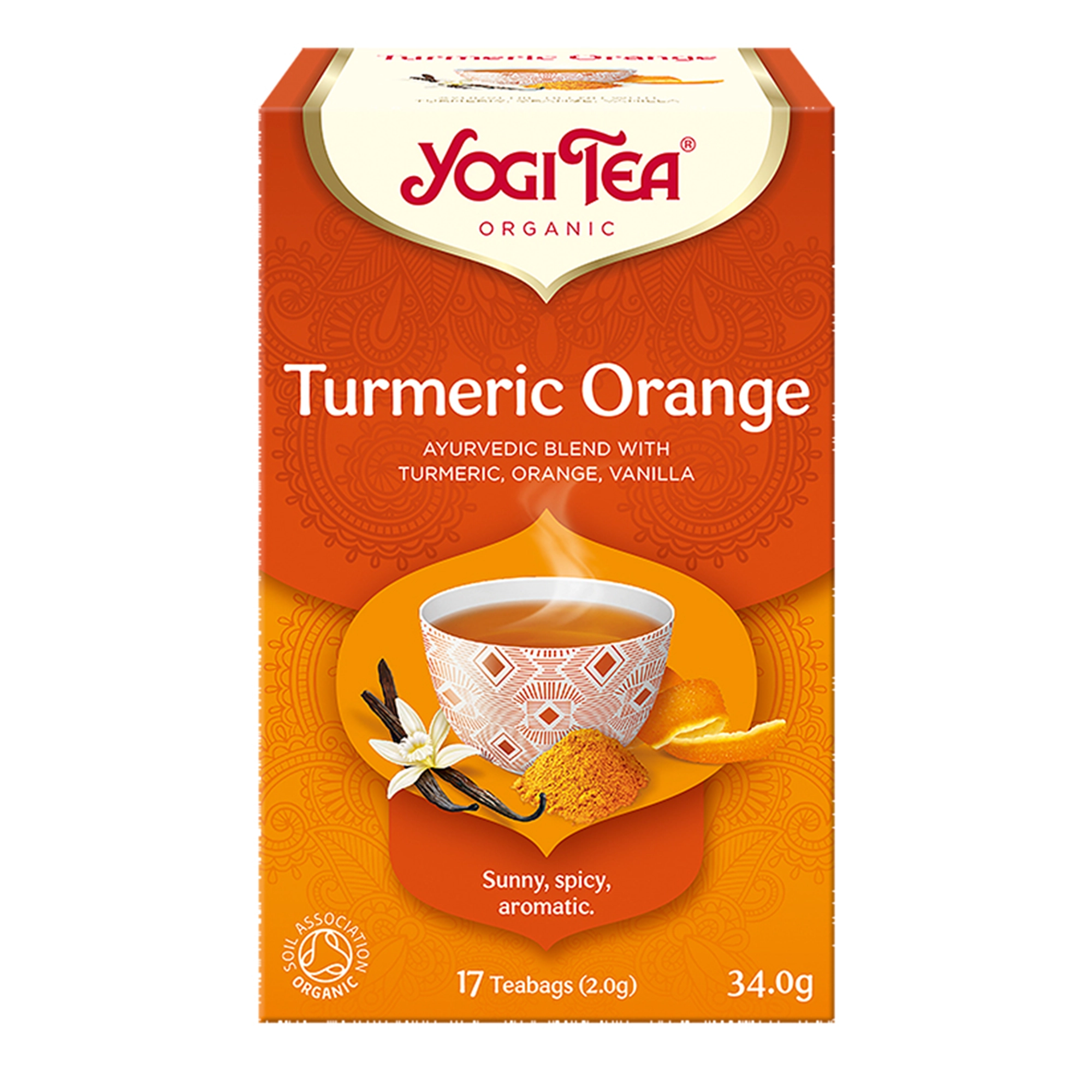 Yogi Tea Organic TURMERIC ORANGE Kurkuma Pomarańcza BIO - 17 sasz. zdjęcie