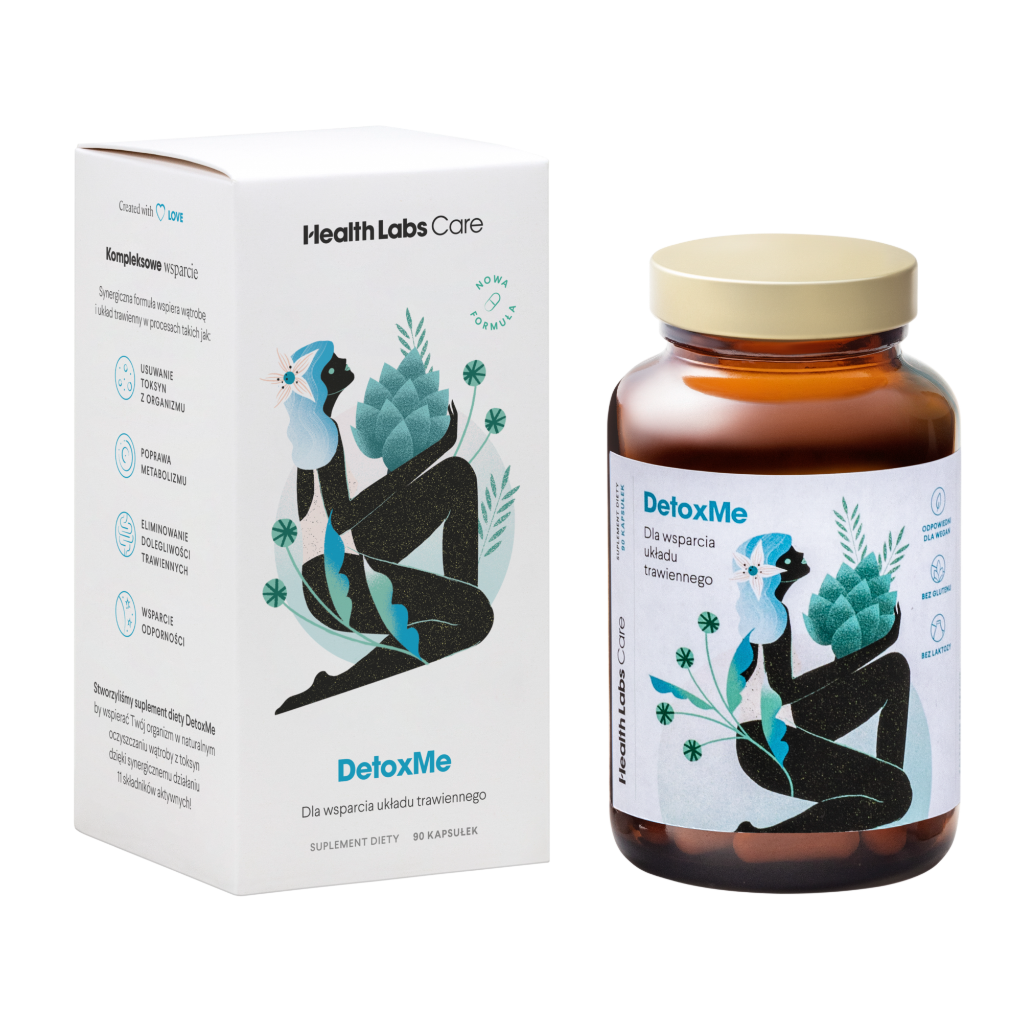 Health Labs Care, DetoxMe, kapsułki, 90 sztuk