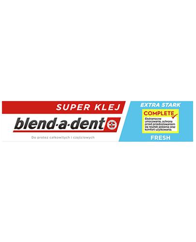 Blend-a-dent Extra Stark Fresh Super Klej do protez całkowitych i częściowych - 47 g - cena, opinie, skład zdjęcie