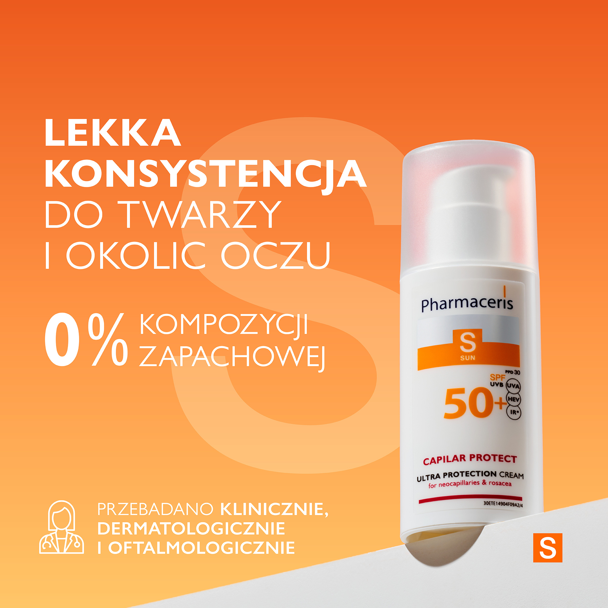 Pharmaceris S Capilar Protect ultra ochronny krem dla skóry naczynkowej i z trądzikiem różowatym SPF 50+ 50 ml