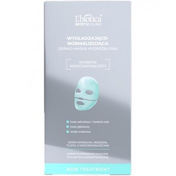 L'Biotica Estetic Clinic Acid Treatment Wygładzająco-Normalizująca Dermo-Maska hydrożelowa, 1 sztuka