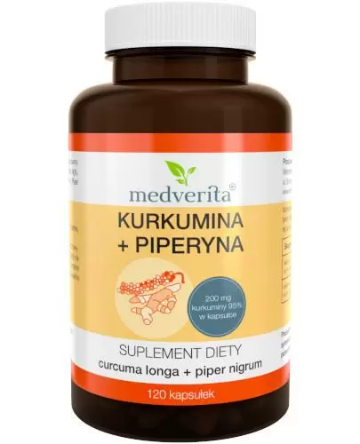Medverita Kurkumina + Piperyna 120 kapsułek zdjęcie