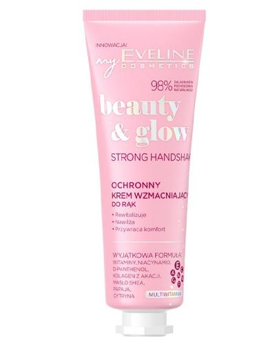 Eveline Beauty & Glow Ochronny Krem wzmacniający do rąk, 50 ml, stosowanie zdjęcie