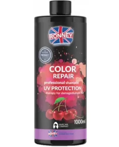 Ronney Color Repair UV Protection szampon chroniący kolor z ekstraktem z wiśni 1000 ml zdjęcie
