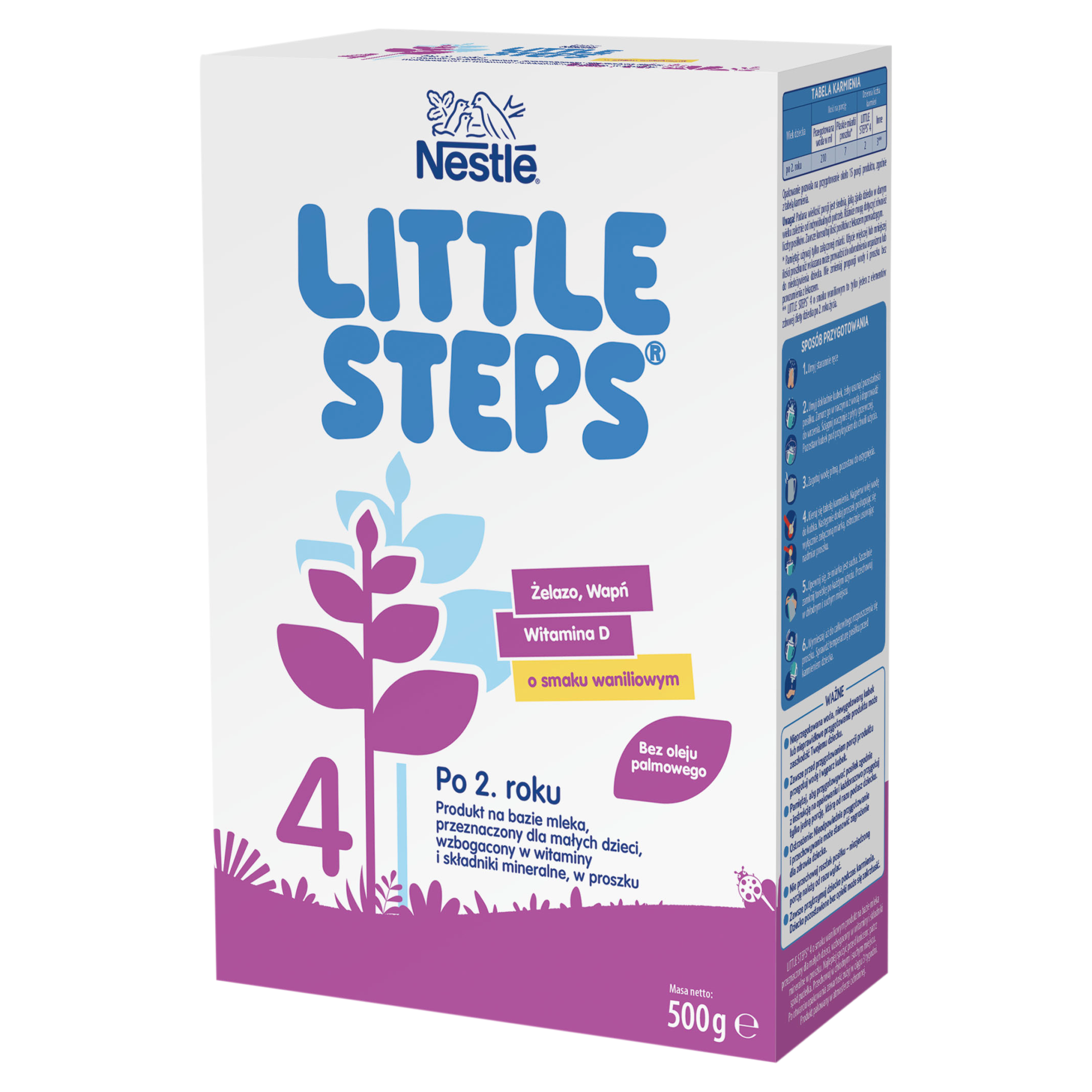 Nestle Little Steps 4 Produkt na bazie mleka dla dzieci po 2. roku, 500 g