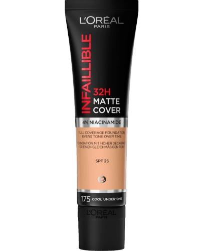 L'Oreal Infaillible Matte Cover 24h Długotrwały podkład matujący 175  Cool Undertone, 30 ml  zdjęcie