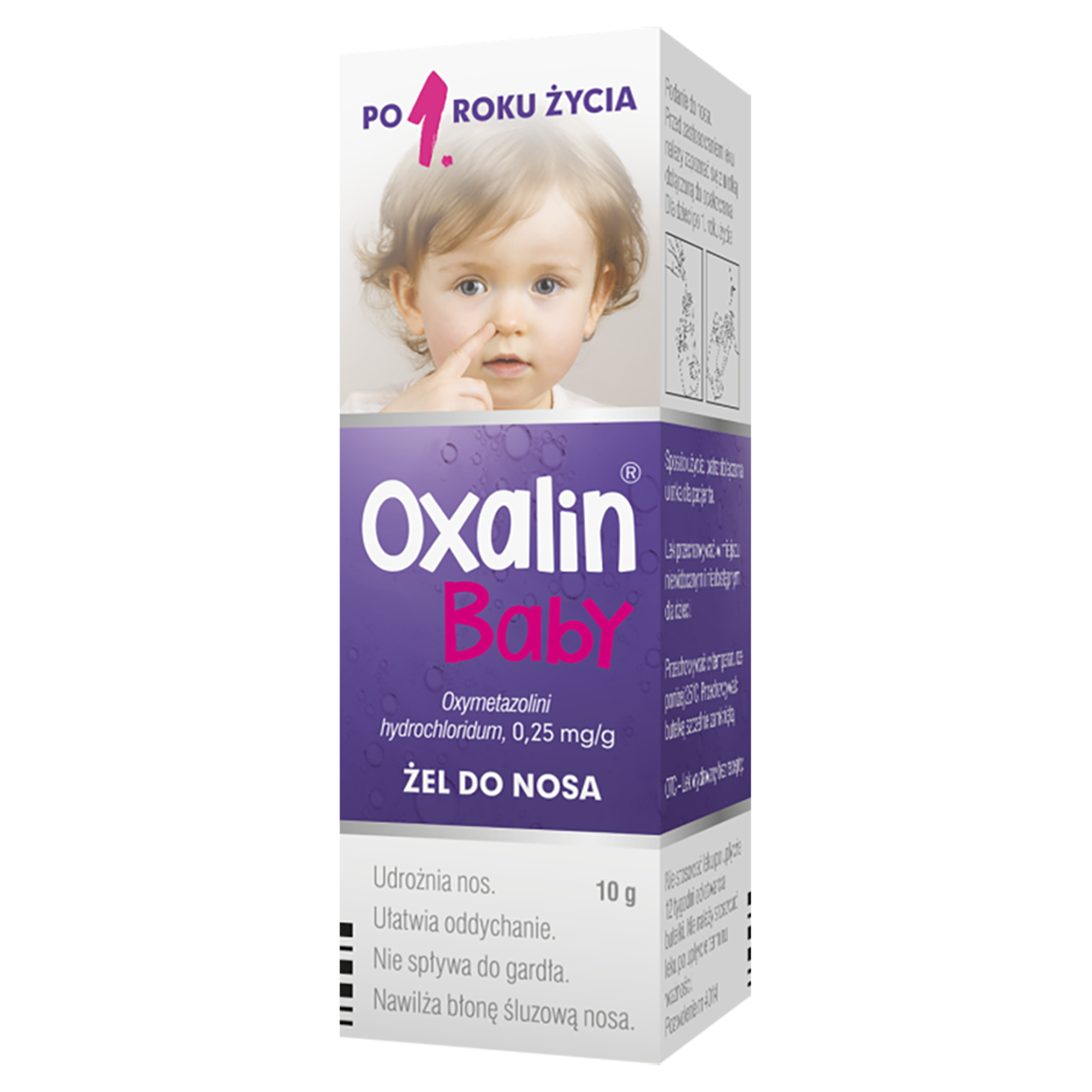 Oxalin Baby 0,25mg/g żel do nosa dla dzieci 1+ 10 g zdjęcie