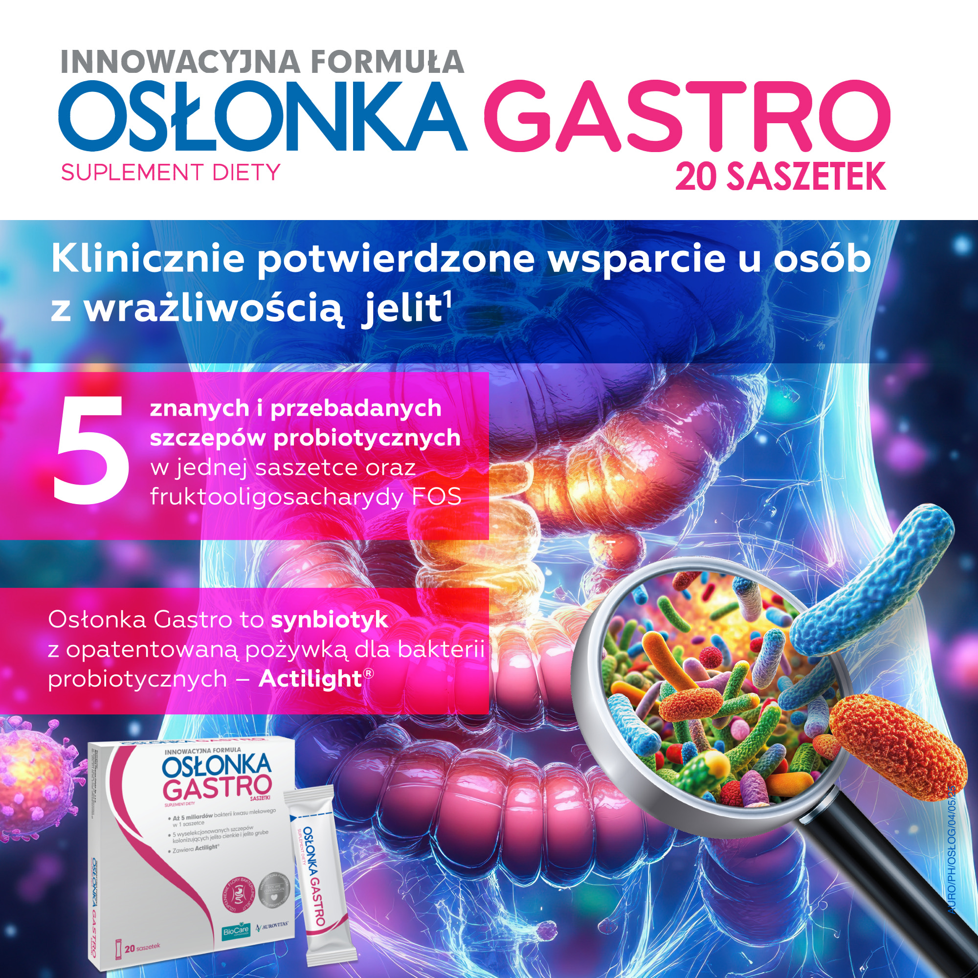 OSŁONKA Gastro, saszetki, 20 sztuk