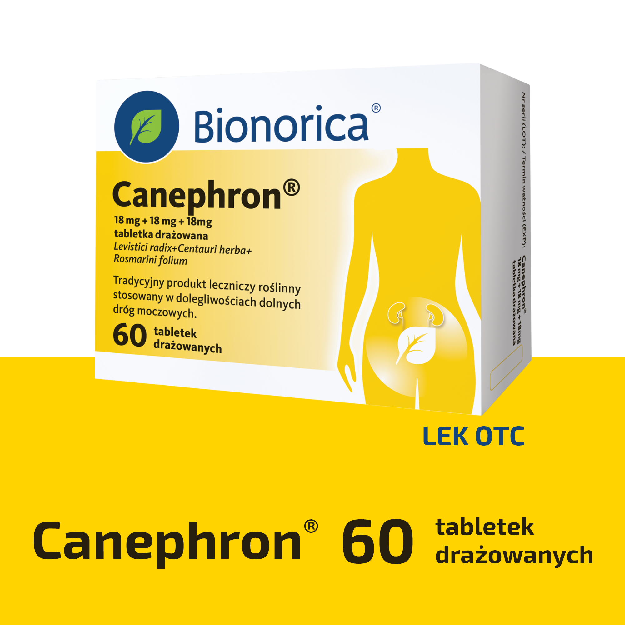 Canephron, tabletki drażowane, 60 sztuk