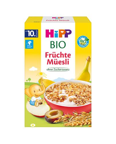 HiPP BIO od pokoleń, Musli Banany-Jabłka-Śliwki, od 10. m-ca, 200 g, cena, opinie, właściwości  zdjęcie