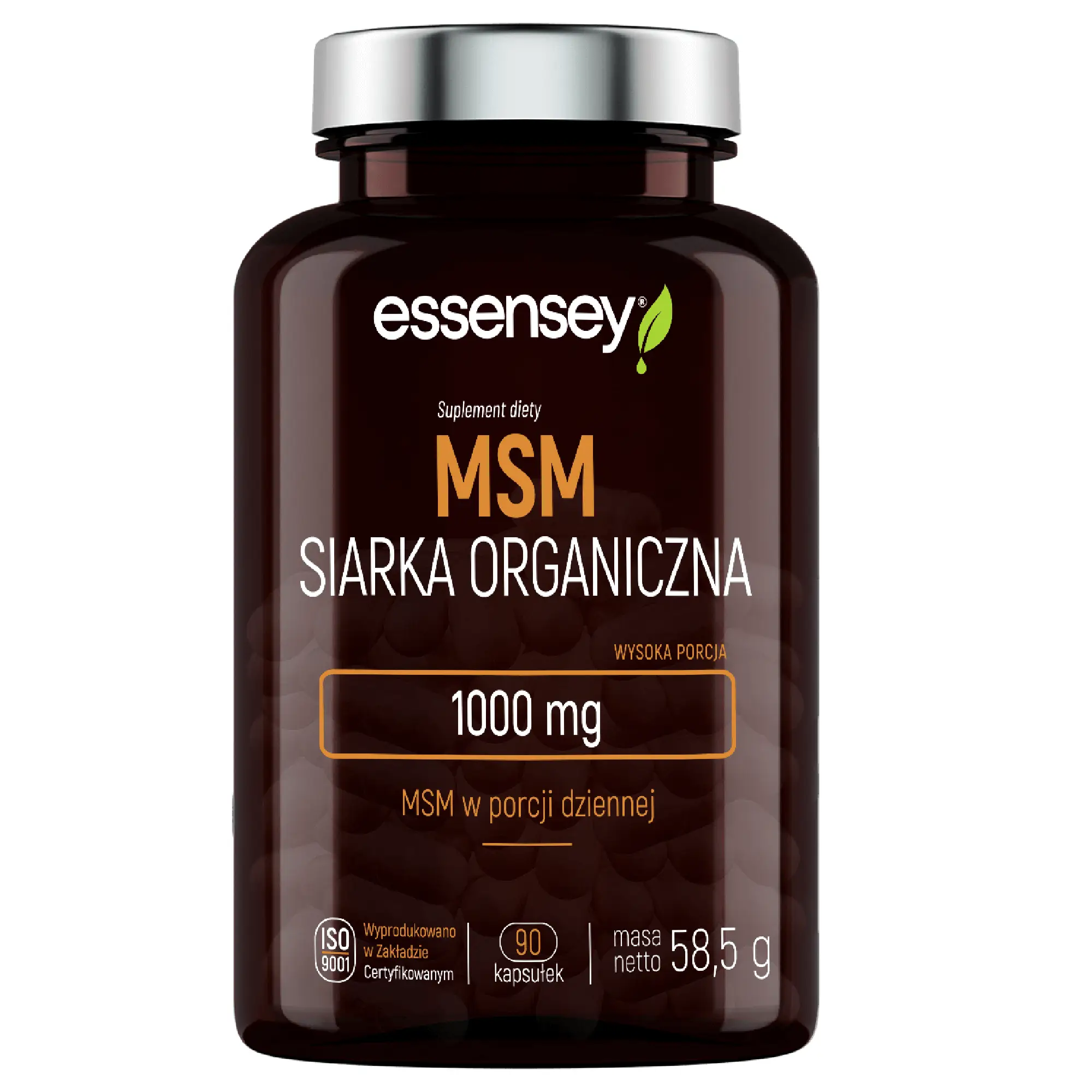 Essensey, Msm Siarka Organiczna, kapsułki, 90 sztuk zdjęcie