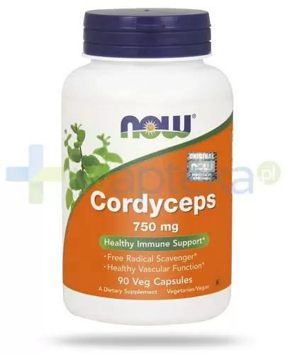 NOW Foods Cordyceps 750mg 90 kapsułek zdjęcie