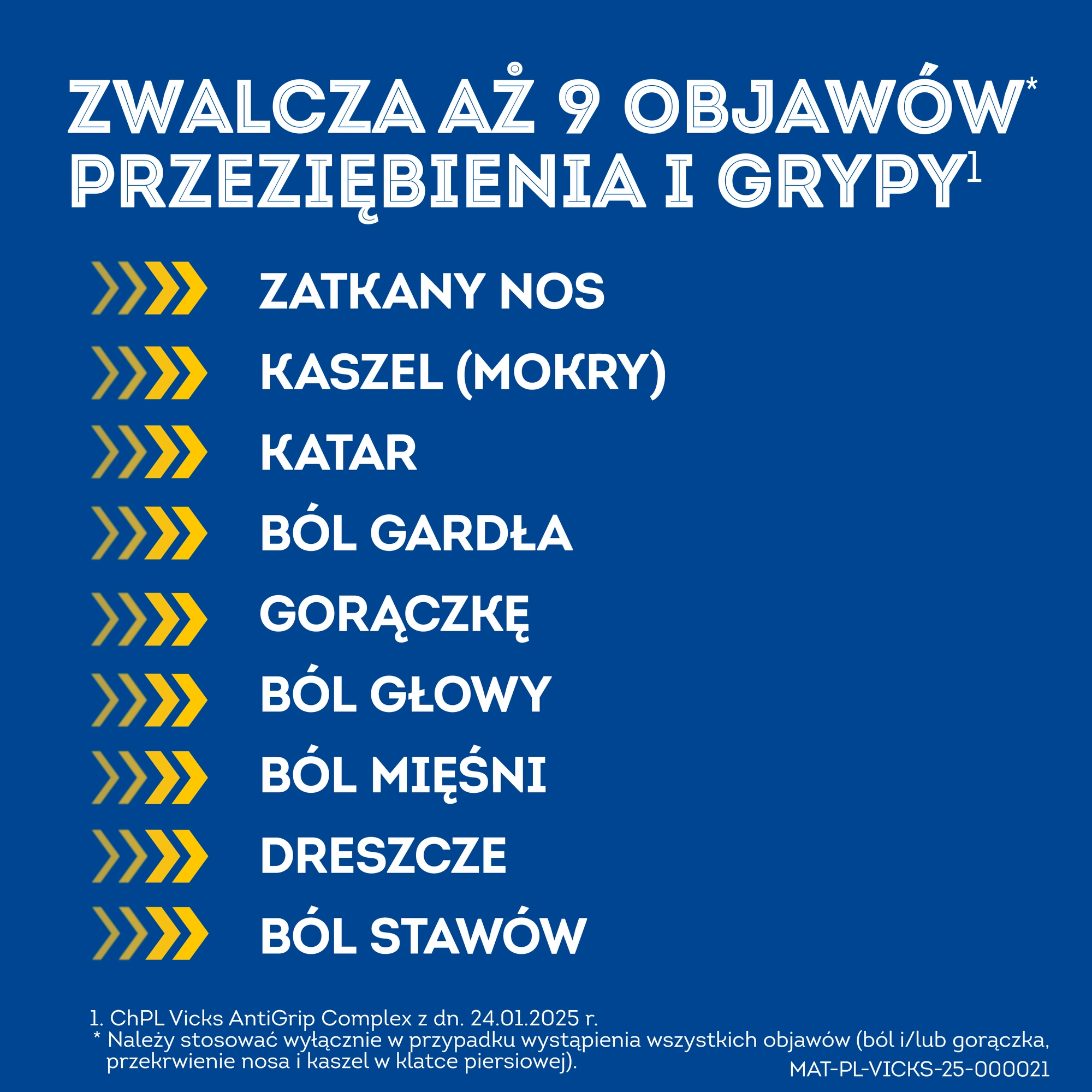 Vicks AntiGrip Complex 500 mg + 200 mg + 10 mg smak cytrynowy 10 saszetek