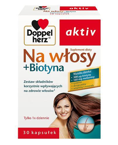 DOPPELHERZ AKTIV Na włosy + biotyna - 30 kaps. zdjęcie