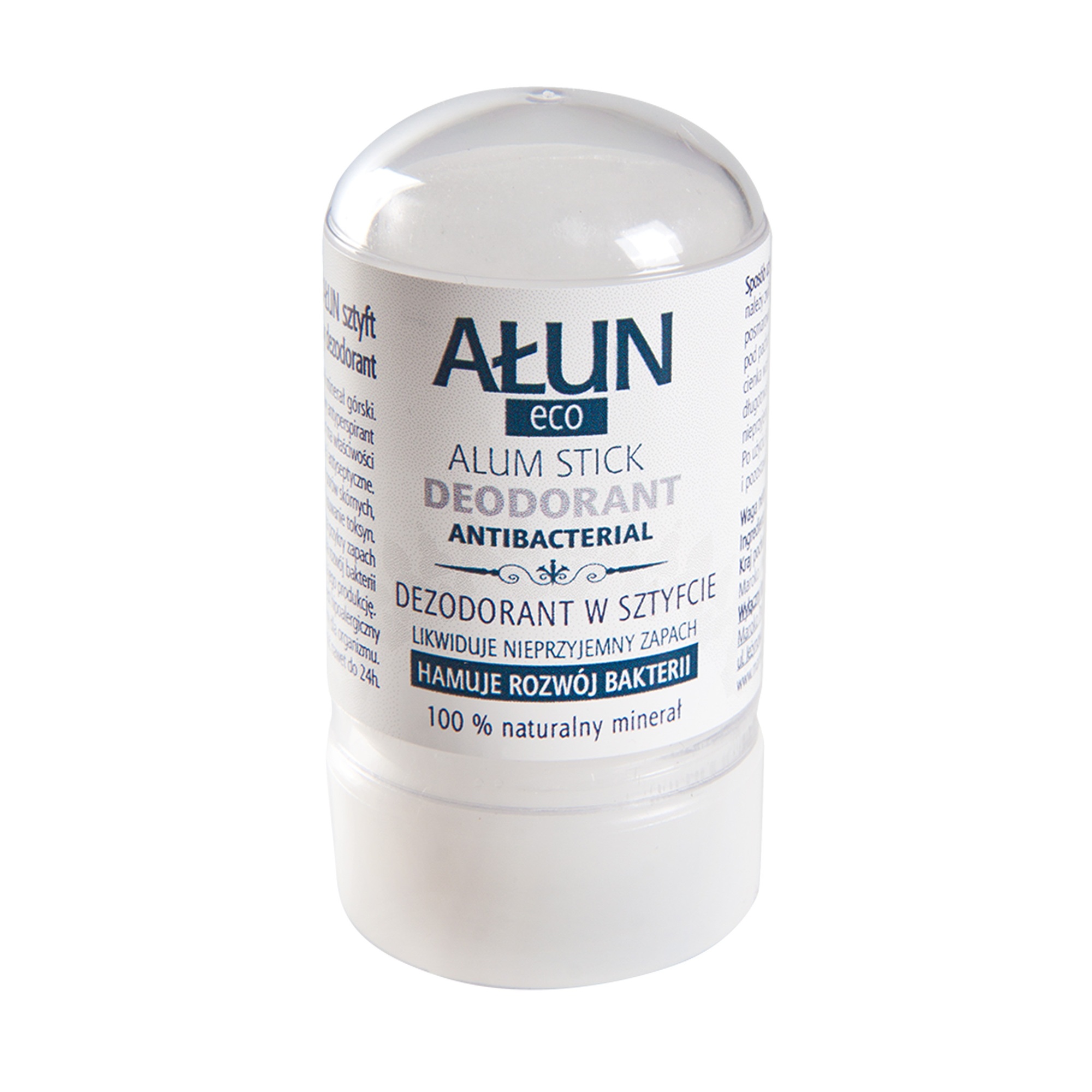 Ałun Eco Dezodorant w sztyfcie 100% naturalny minerał - 55 g - cena, opinie, właściwości zdjęcie