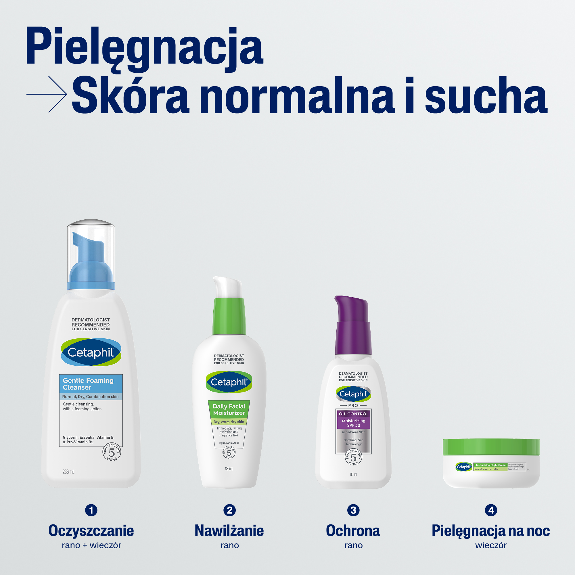 Cetaphil, lekka pianka do mycia, 236 ml