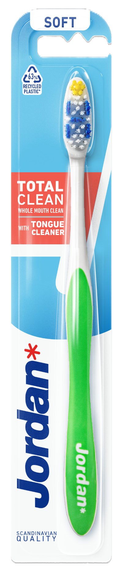 Jordan Total Clean Soft szczotka do zębów miękka, 1 sztuka
