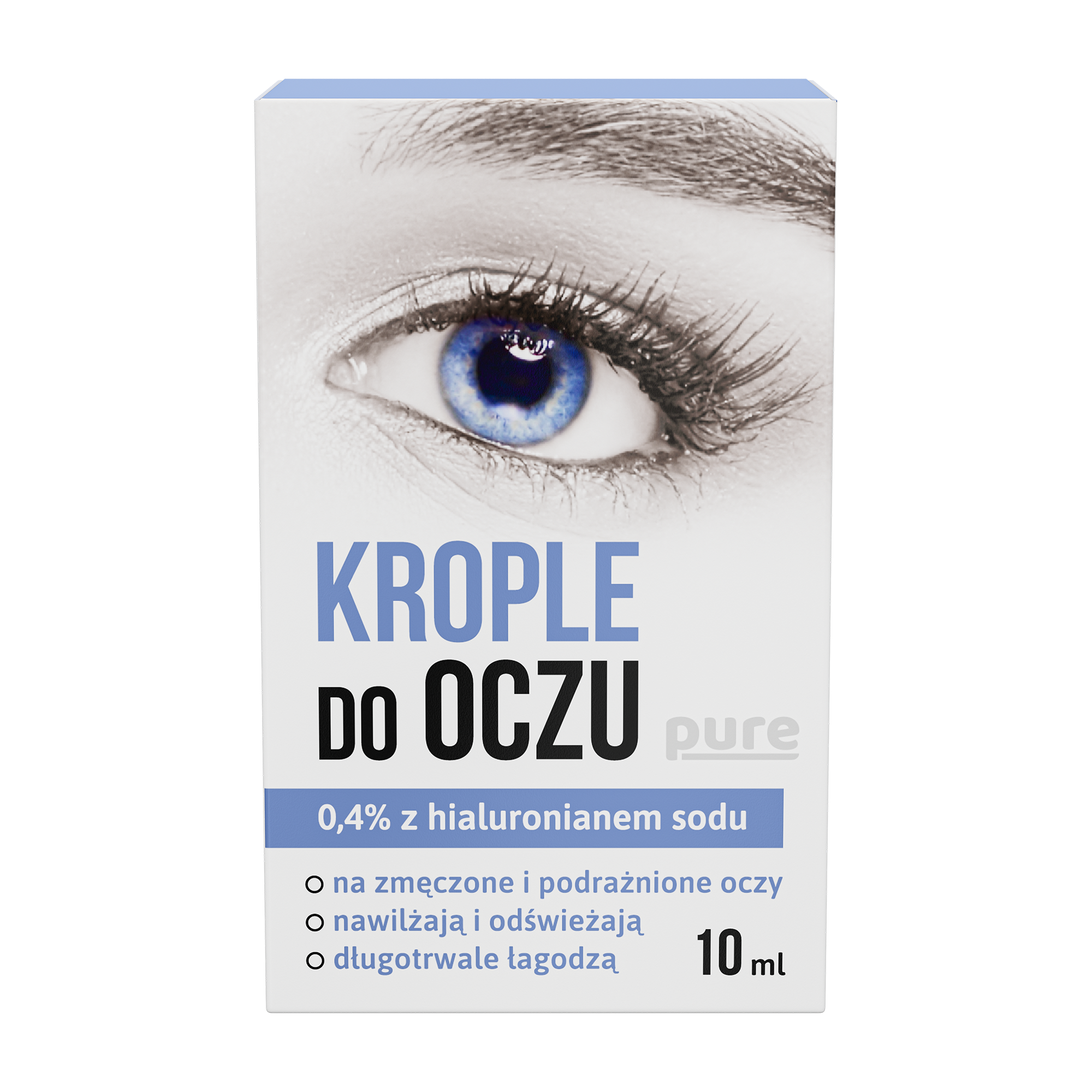 Krople do oczu pure 0,4% z hialuronianem sodu, 10 ml