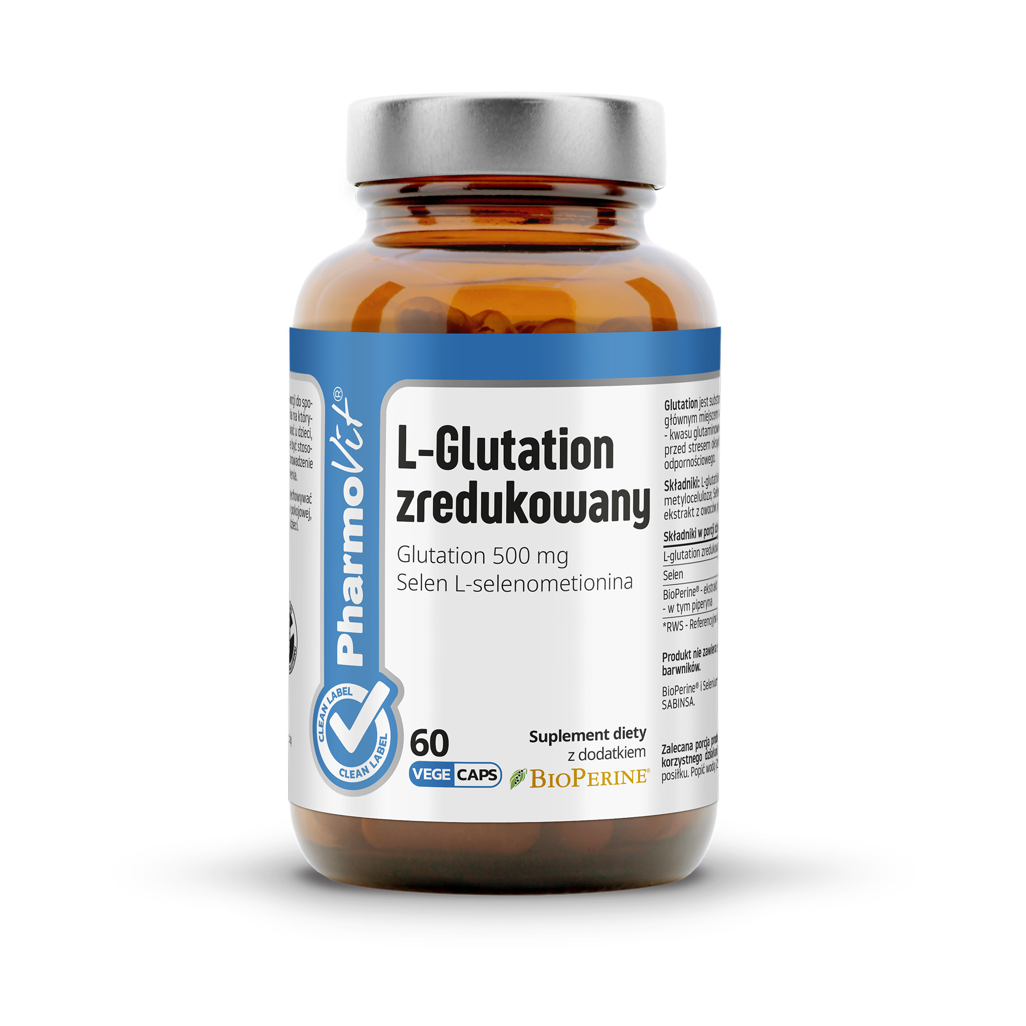 Pharmovit L-Glutation zredukowany, kapsułki, 60 sztuk zdjęcie