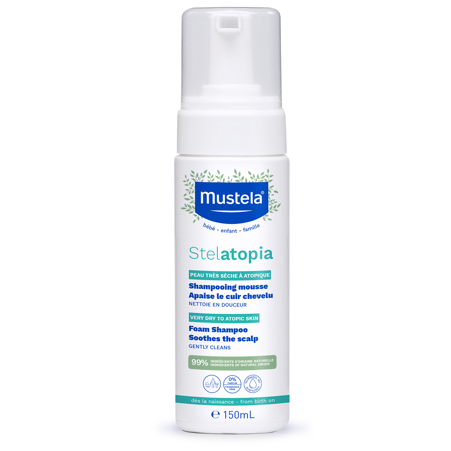 Mustela Stelatopia Szampon w piance 150 ml zdjęcie