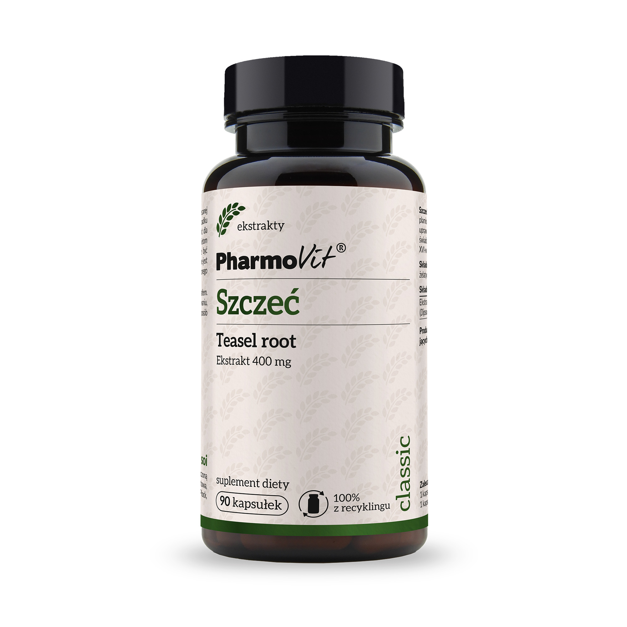 Pharmovit Szczeć Teasel root 4:1 400 mg, kapsułki, 90 sztuk zdjęcie