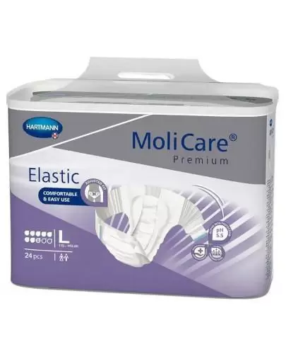 Hartmann MoliCare Premium Elastic pieluchomajtki 8 kropli rozmiar L 24 sztuki zdjęcie