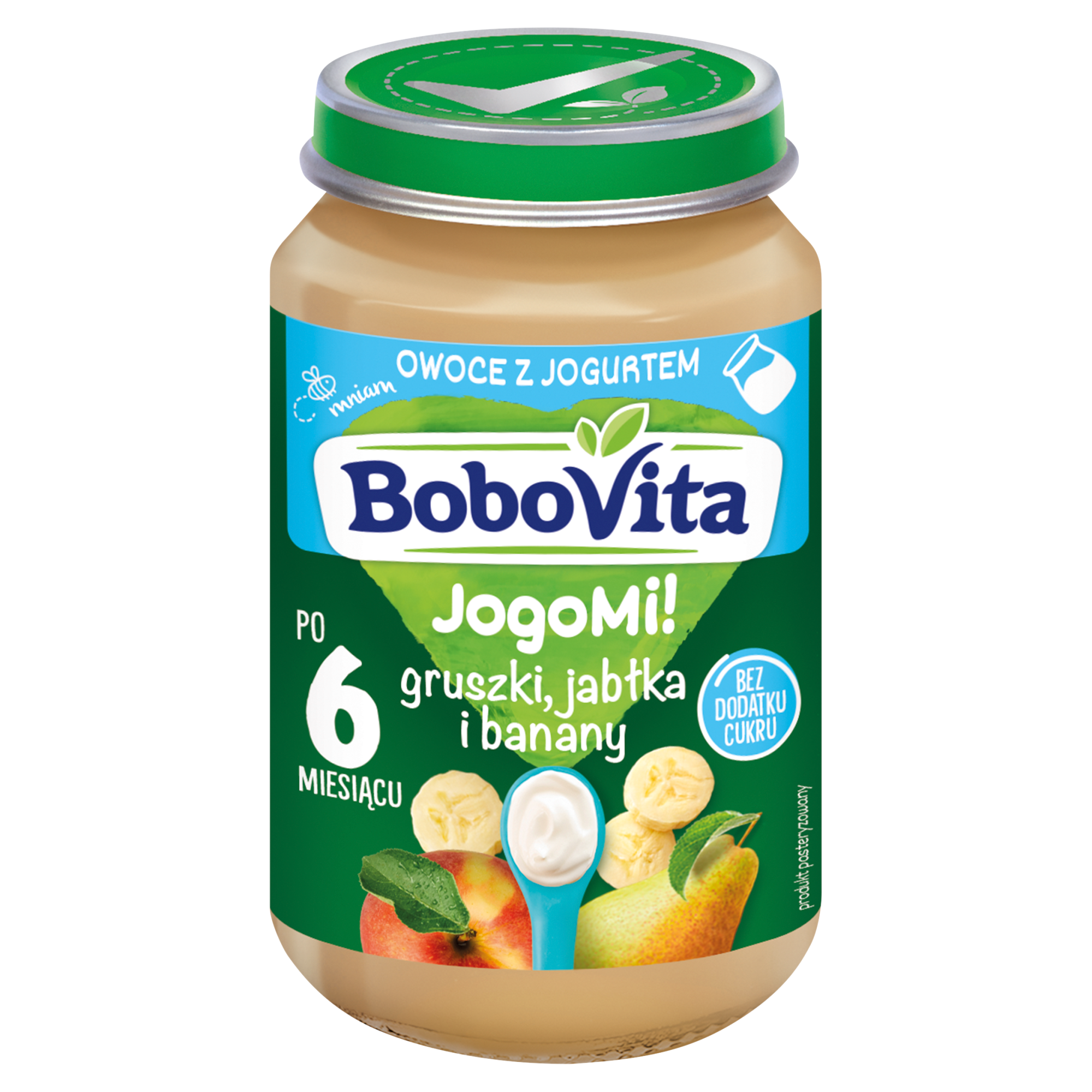 BoboVita jogurt gruszki jabłka banany 190 g zdjęcie