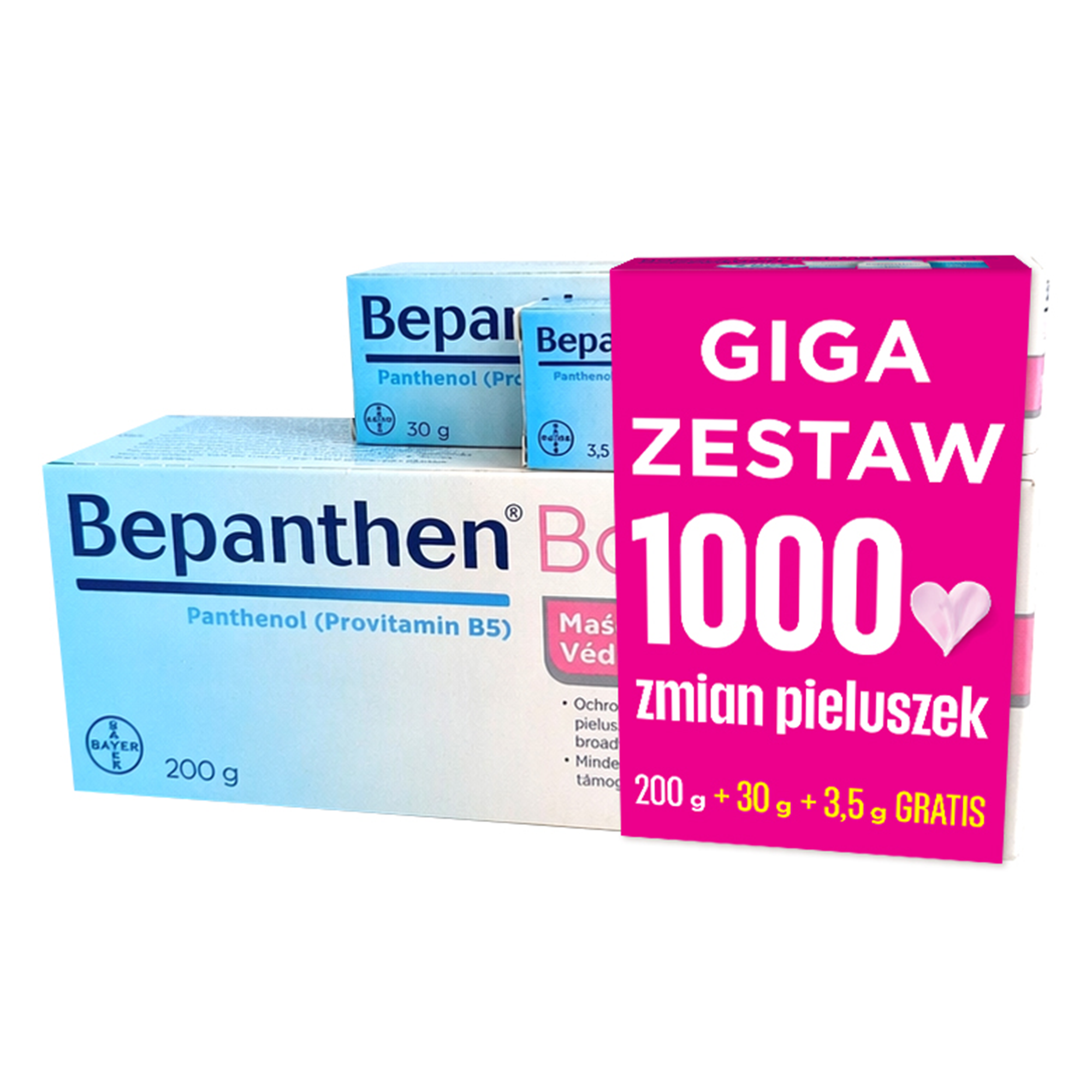 Bepanthen Baby maść ochronna, 200 g + 30 g + 3,5 g zdjęcie
