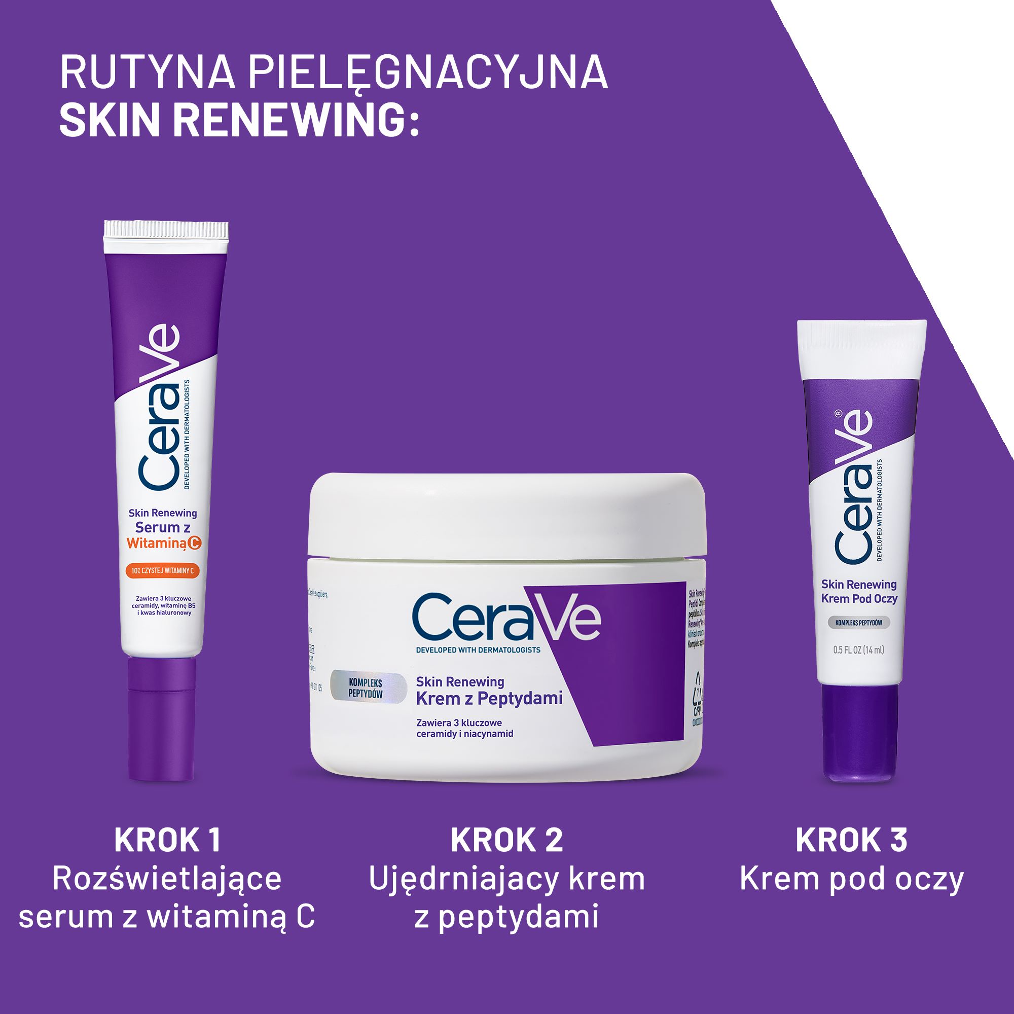 Cerave, Skin Renewing, krem pod oczy, 14 ml
