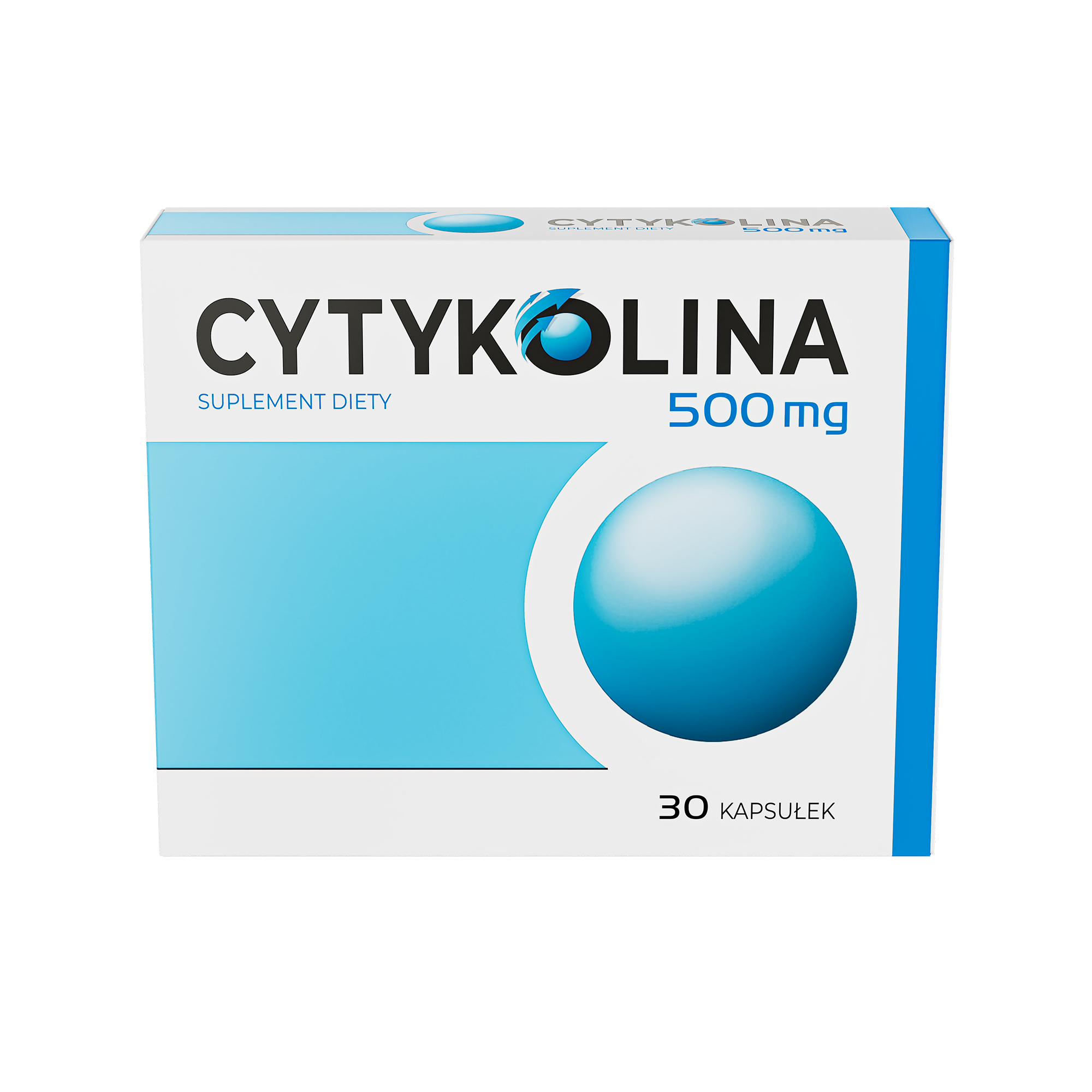 Cytykolina 500 mg, 30 kapsułek