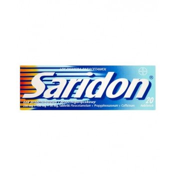 Saridon 250 mg + 150 mg + 50 mg 20 tabletek