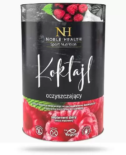 Noble Health koktajl oczyszczający malinowy 150 g zdjęcie
