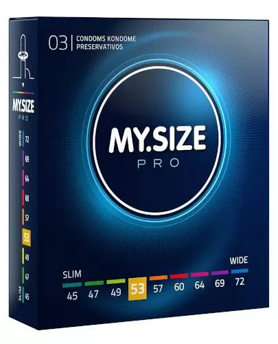 My.Size Pro 53 mm prezerwatywy 3 sztuki zdjęcie