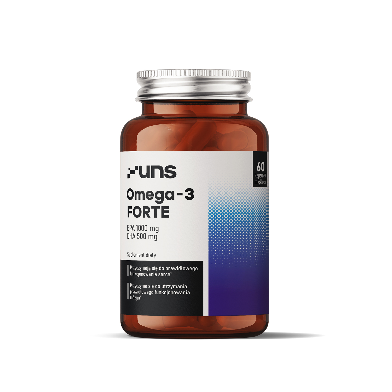 Uns Omega-3 Forte, 60 kapsułek zdjęcie