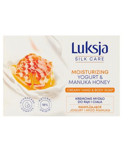 Luksja Silk Care Kremowe Mydło w kostce Jogurt i Miód manuka, 100 g, cena, właściwości, opinie zdjęcie