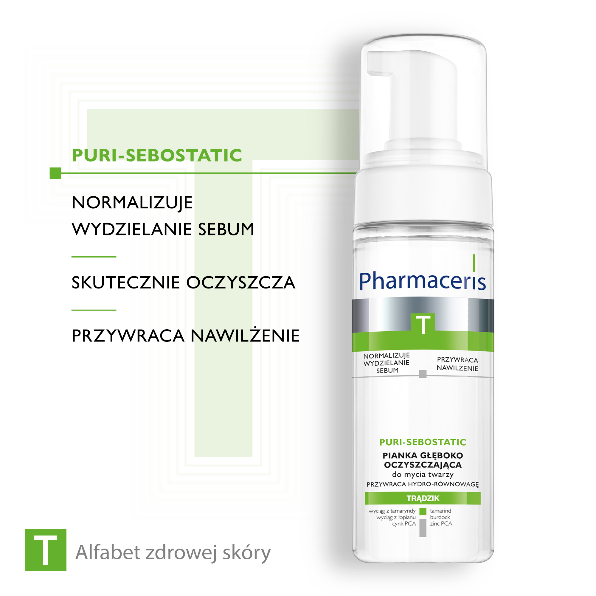 Pharmaceris T Puri-Sebostatic, pianka głęboko oczyszczająca, 150 ml