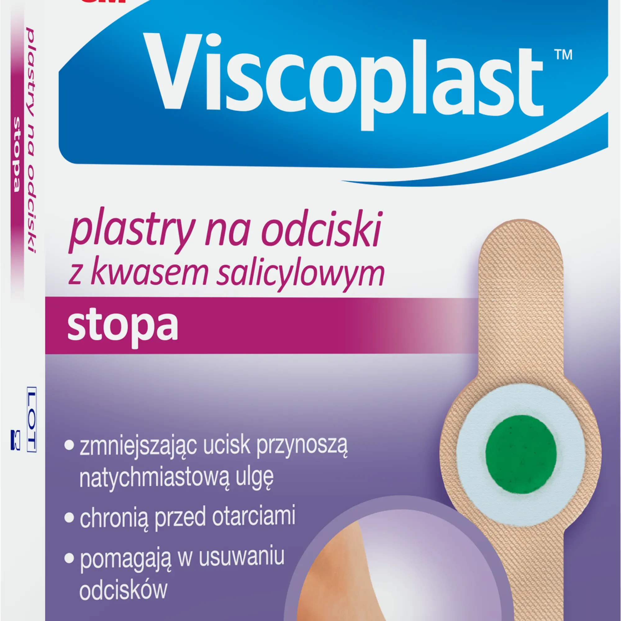 Viscoplast, plastry na odciski z kwasem salicylowym, 6 sztuk