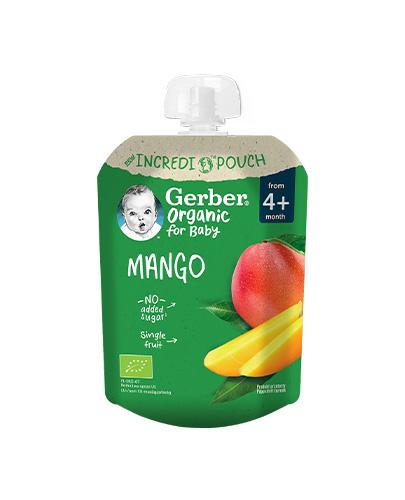 Gerber Organic Deserek w tubce Mango po 4. miesiącu, 80 g, cena, opinie, skład zdjęcie