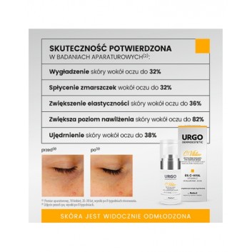 Urgo Dermoestetic C-Vitalize rewitalizująco-rozświetlający krem do skóry wokół oczu 15 ml