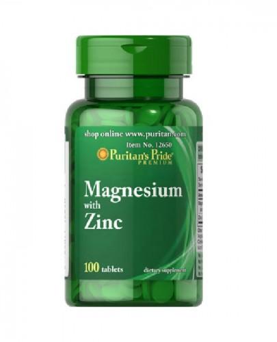 PURITAN'S PRIDE MAGNEZ Z CYNKIEM - 100 tabl. zdjęcie