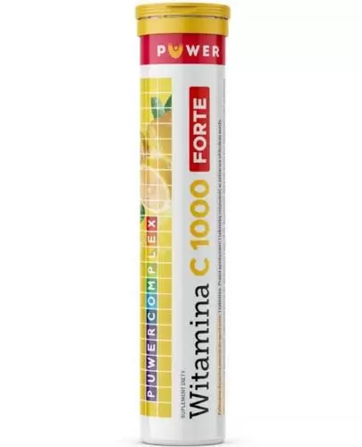 Puwer Complex Witamina C 1000 Forte o smaku pomarańczowym 20 tabletek musujących zdjęcie