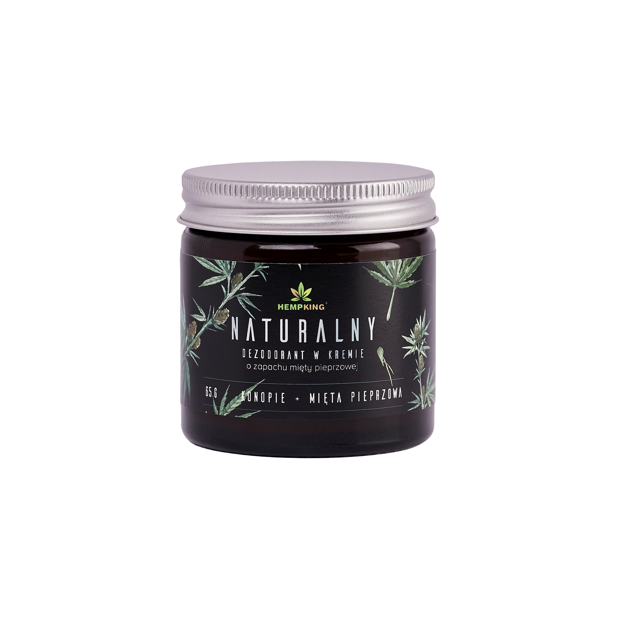 Hempking, Naturalny dezodorant w kremie, mięta pieprzowa, 65 g zdjęcie