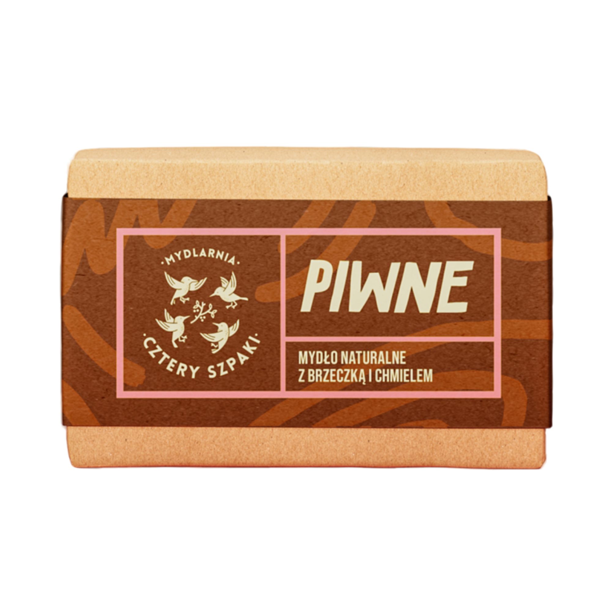 Mydlarnia Cztery Szpaki, naturalne mydło w kostce, piwne, 110 g zdjęcie